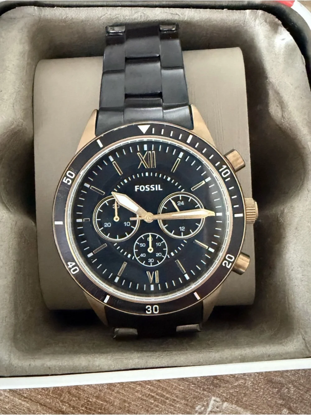 Fossil Flynn Sport Chronograph Black Stainless Steel Watch